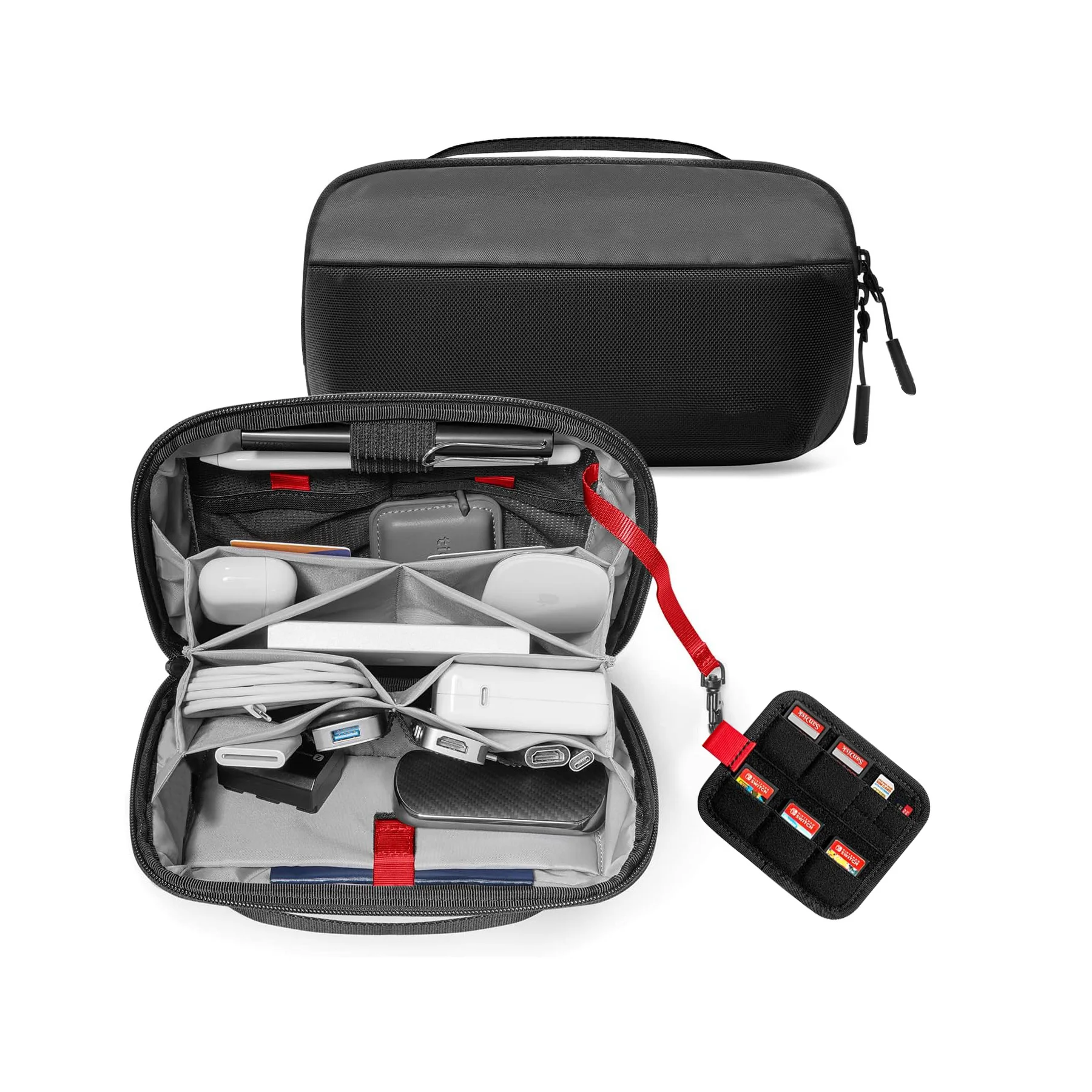 Tech Accessories Travel - Seyahat Teknolojisi Düzenleyici Çantası, Su Geçirmez