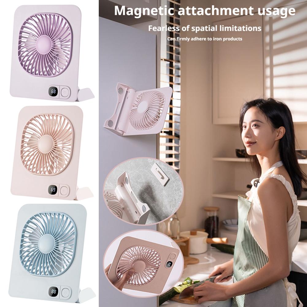 Usb Fan Silent - USB Şarj Edilebilir Manyetik Mini Masa