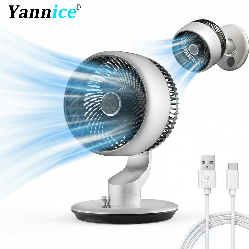 Usb Fan Silent - 7800mAh USB Masa Vantilatörü 5 Hız