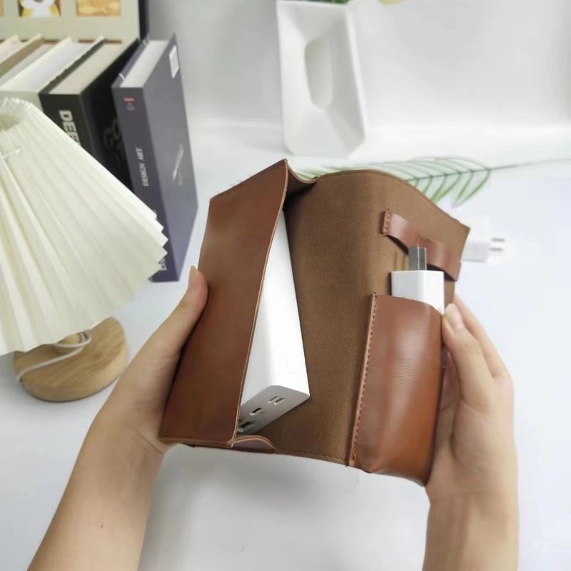 Tech Accessories Travel Case - 1 adet PU deri çok bölmeli