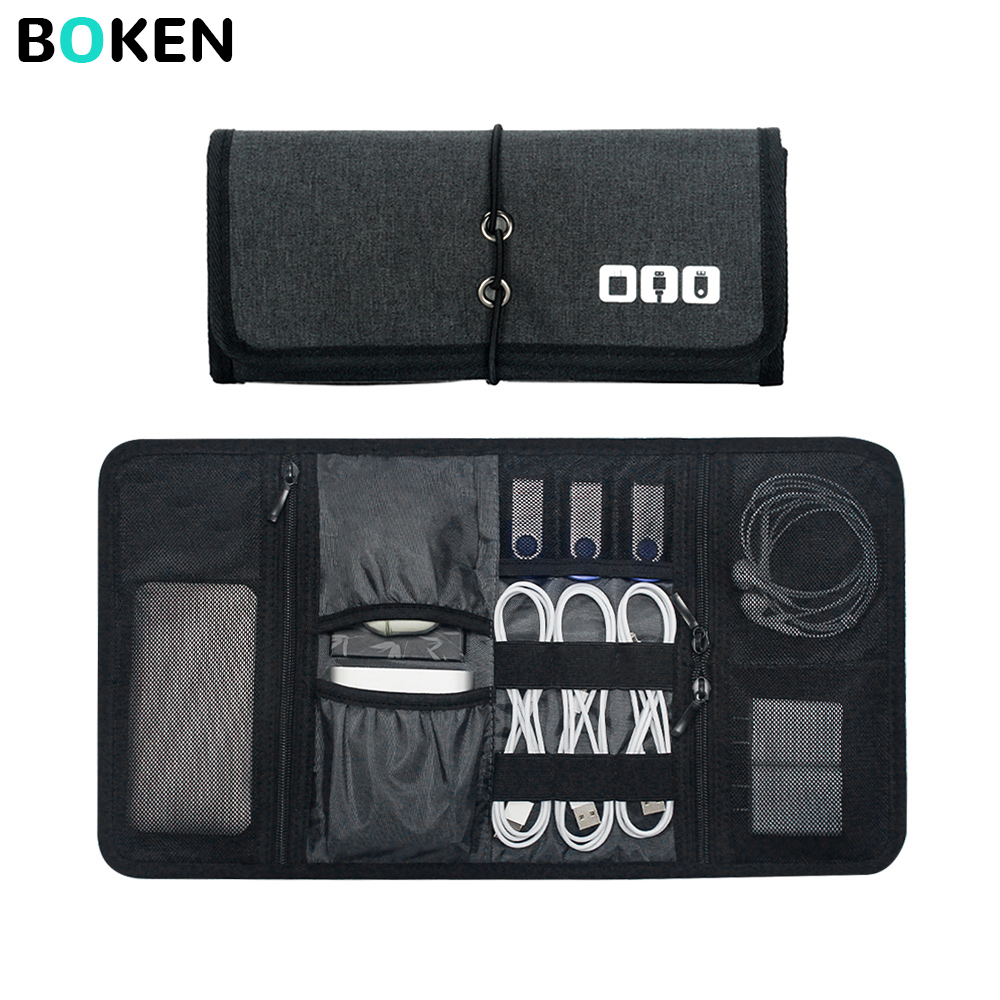 Tech Accessories Travel - Teknoloji Organizatör Çantası Kablo Saklama Kutusu