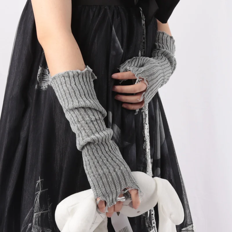 Tech Wear Accessories - 1 çift Punk kırık Unisex eldiven