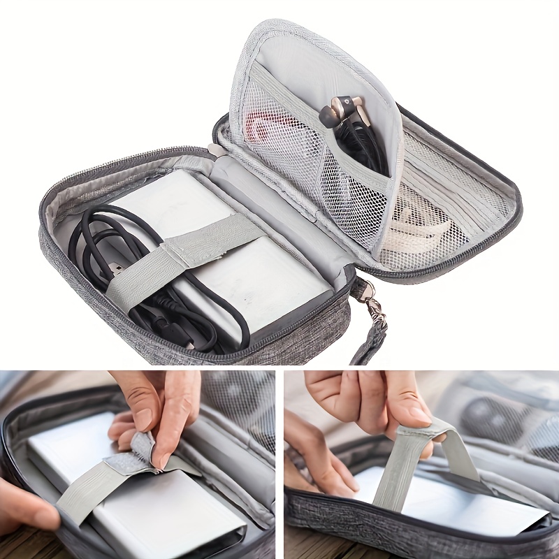 Tech Accessories Case - Şarj güç banka için kablo taşınabilir