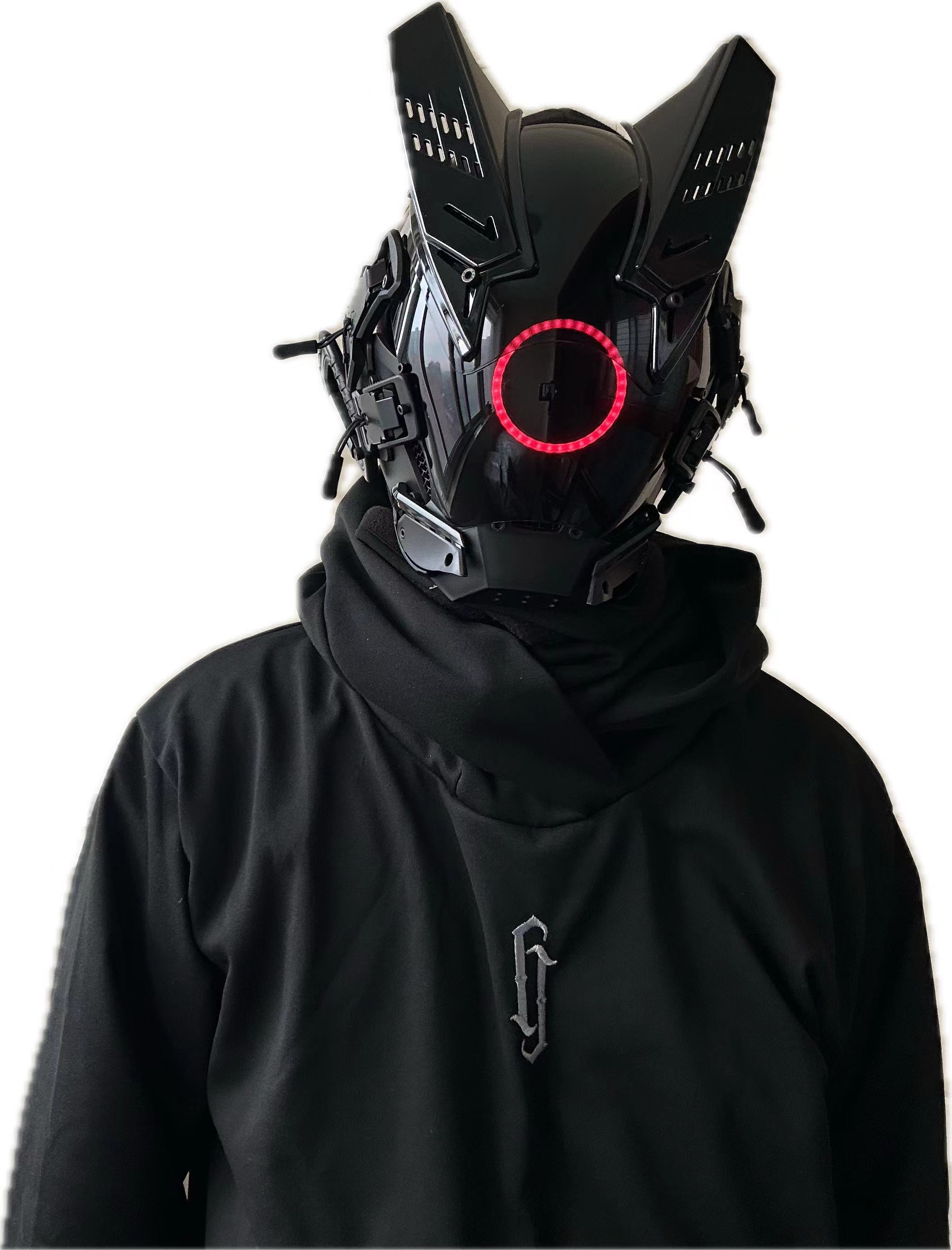 Tech Wear Accessories - Siberpunk LED Maske Cosplay Maskesi Erkekler