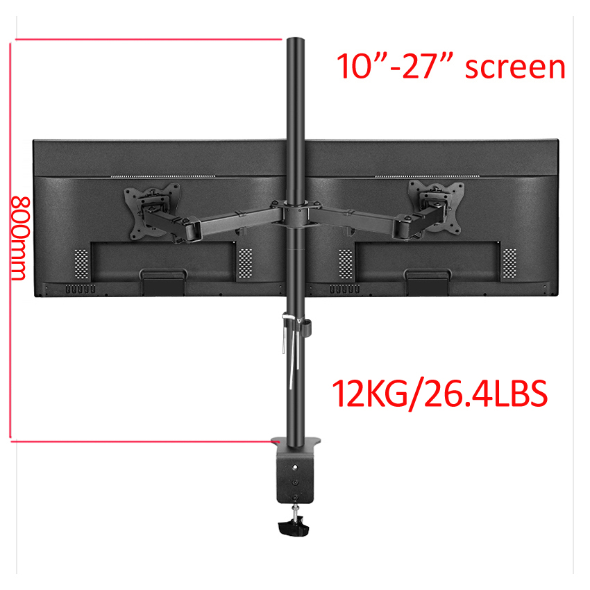 Monitor Arm Single - T902-280 360 Derece Dönen Çelik 10'-27'