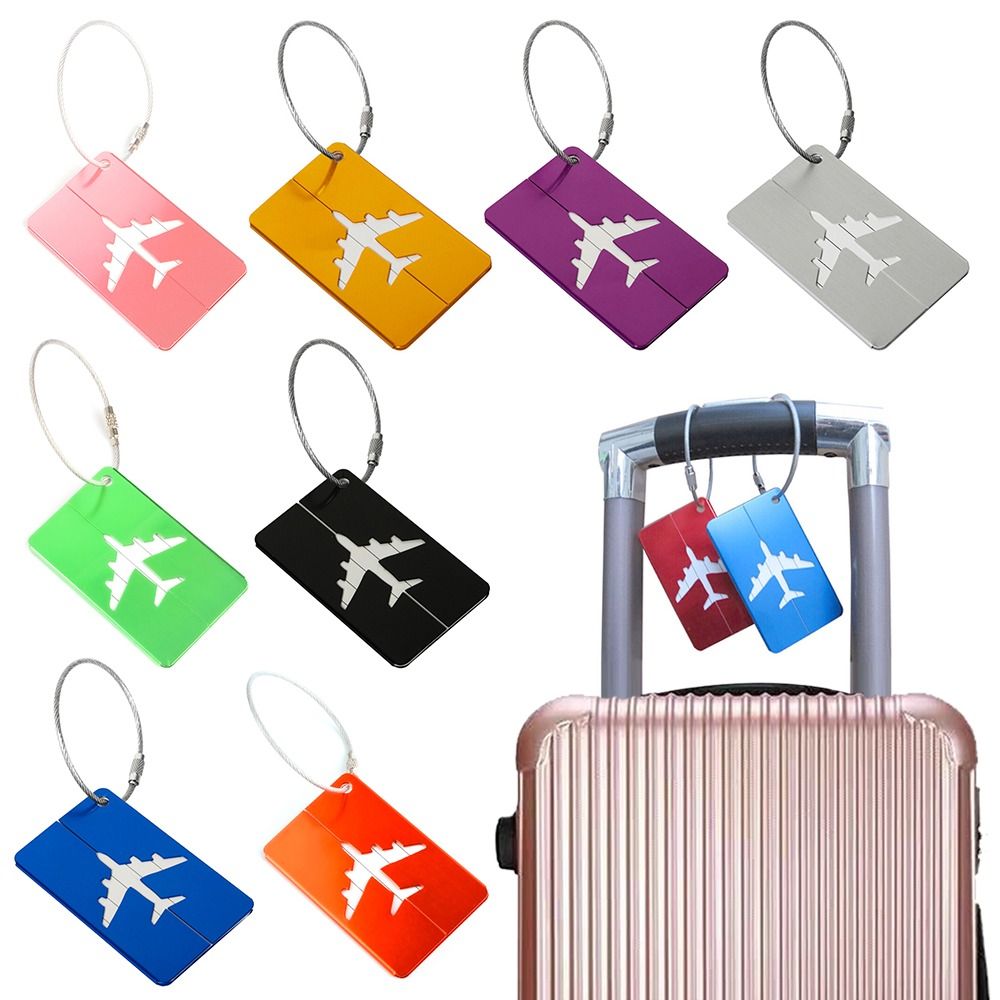 Tech Accessories Travel - Alüminyum seyahat bagaj etiketleri kullanımlık bavul