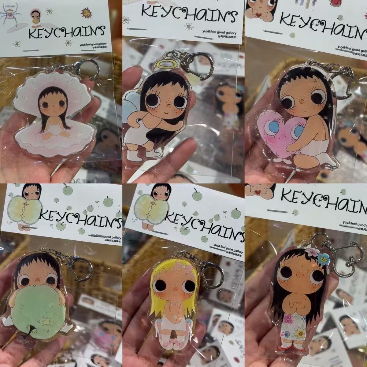 Tech Girl Accessories - Sevimli Karikatür Kız Anahtarlık Kawaii Akrilik