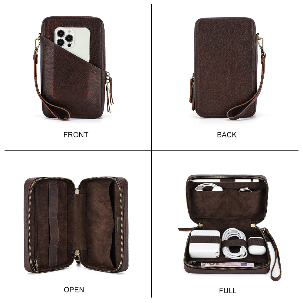 Hakiki deri taşınabilir USB ve - Tech Accessories Case incelemesi ve fiyatı