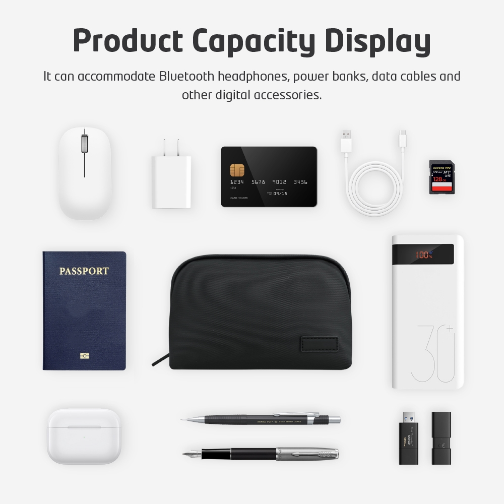 Hafif Su Geçirmez Teknoloji Ça - Tech Accessories Travel Case incelemesi ve fiyatı