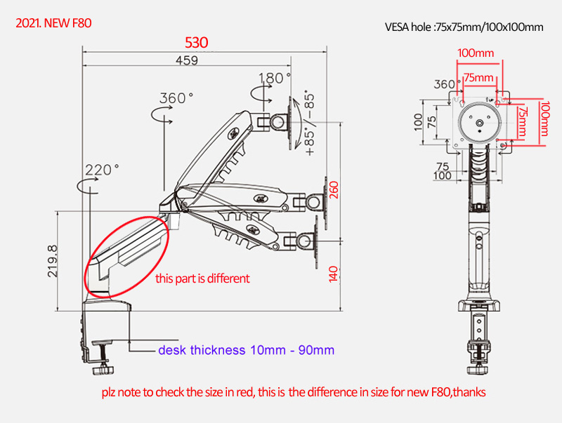 YENİ NB F80 17-30' Masaüstü LE - Monitor Arm Single incelemesi ve fiyatı