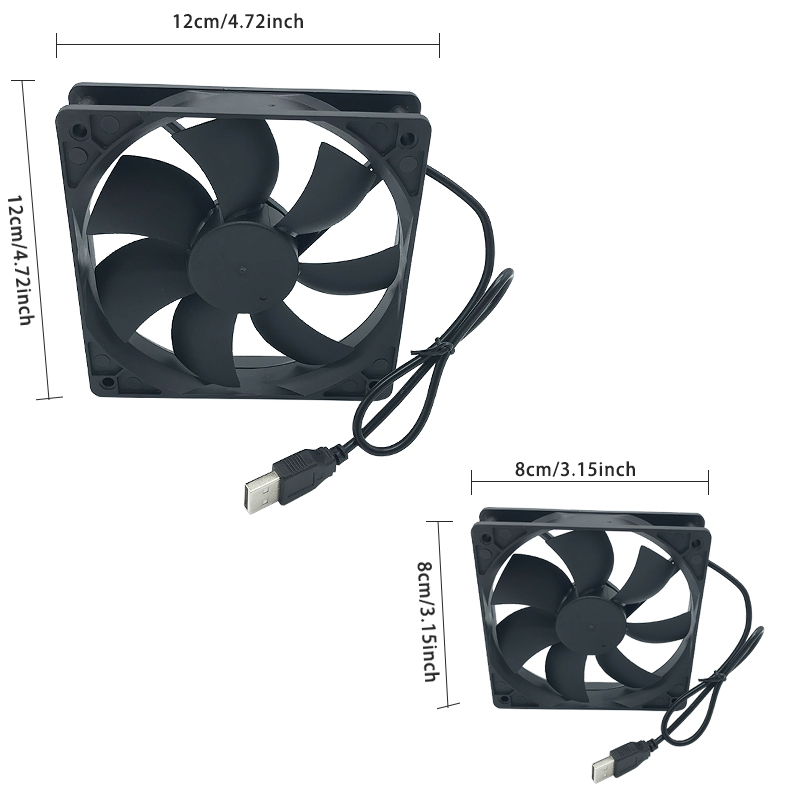8/12 cm 12 V USB Powered Bilgi - Usb Fan Silent incelemesi ve fiyatı