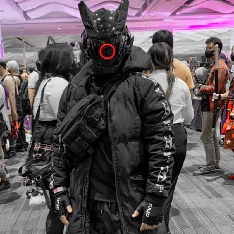 Siberpunk LED Maske Cosplay Ma - Tech Wear Accessories incelemesi ve fiyatı