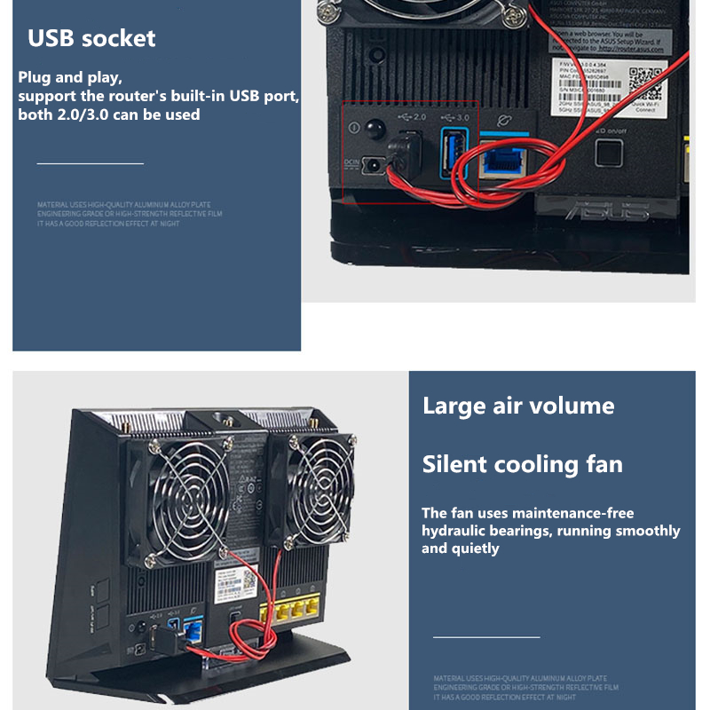 Çift fan yüksek hava hacmi ult - Usb Fan Silent incelemesi ve fiyatı